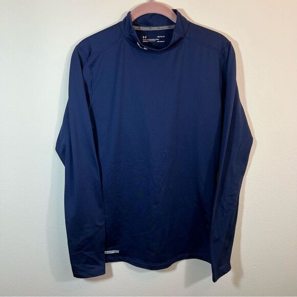 ✨ Under Armour Cold Gear Long Sleeve Mock Neck Shirt Women’s Large - Picture 1 of 12